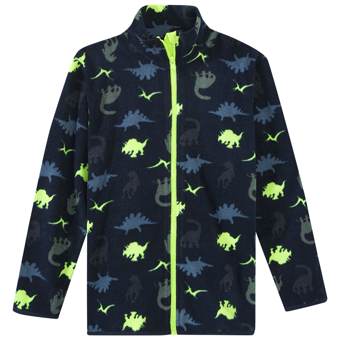 Jungen Fleecejacke mit Dino-Motiv