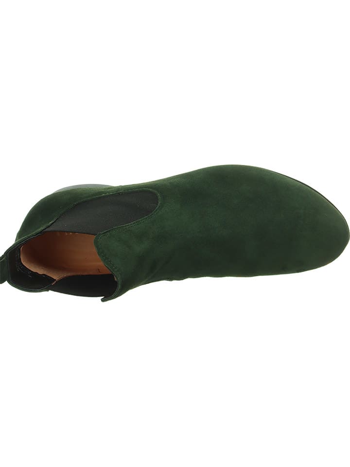 Think! Leder-Chelsea-Boots in Grün günstig kaufen