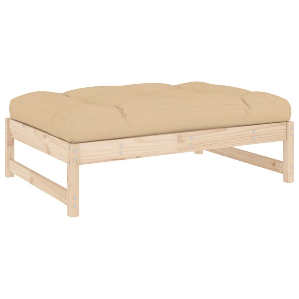 vidaXL Loungesofa Gartenhocker 120x80 cm Massivholz Kiefer, 1 Teile