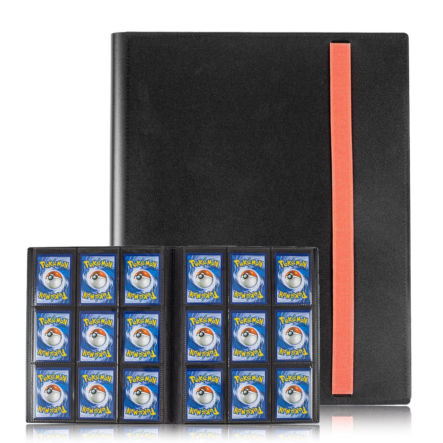 Johtomarket Sammelkoffer Schlichtes Sammelalbum, Mappe, Ordner Binder für 360 Sammelkarten, Hochwertig, strapazierfähig