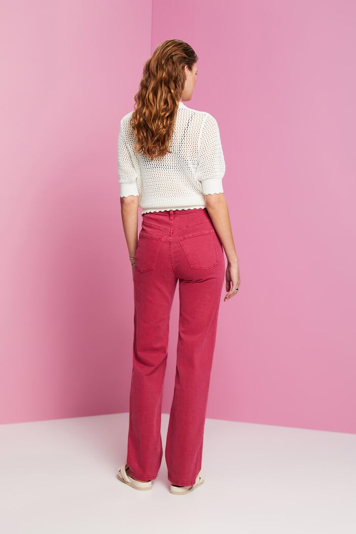 Hose mit hohem Bund und geradem Bein