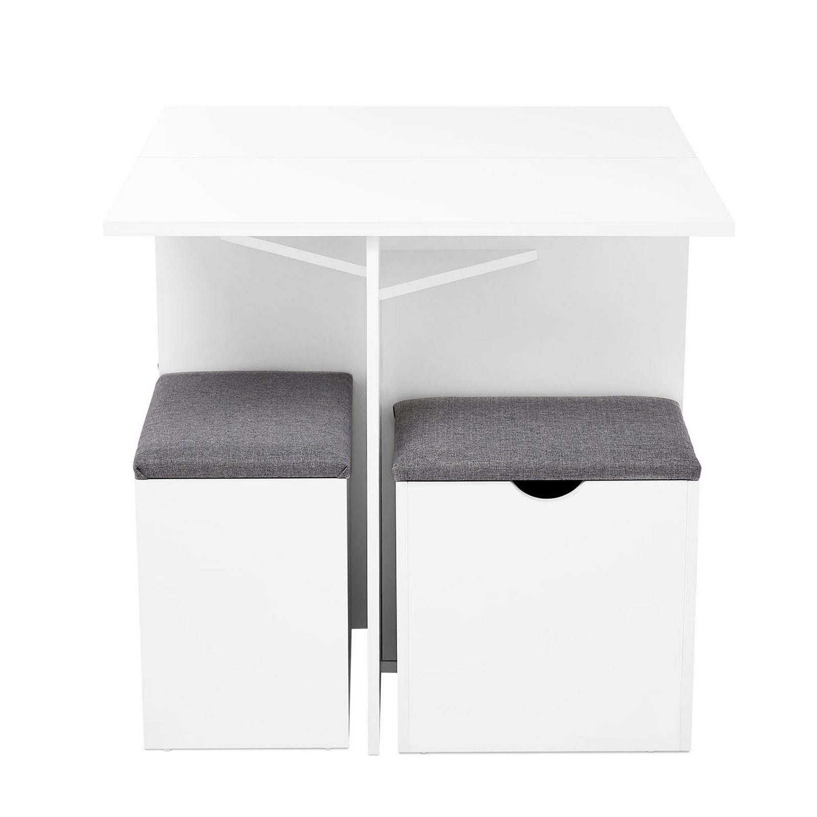 Mondeer Essgruppe (Set, 5-tlg), 4 Stühle und 1 Tisch,weiß