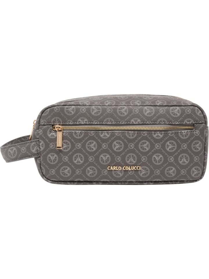Carlo Colucci Kosmetiktasche Dellantonio in Anthrazit günstig kaufen onesize