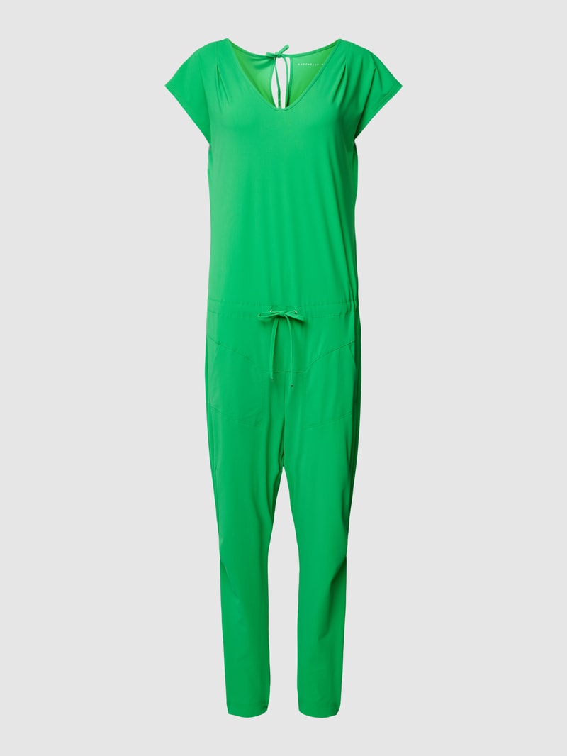 Jumpsuit mit V-Ausschnitt Modell 'GIRA' in grün