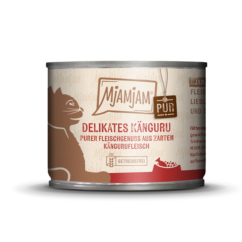 MjAMjAM Nassfutter MjAMjAM Pur 6x200g Känguru