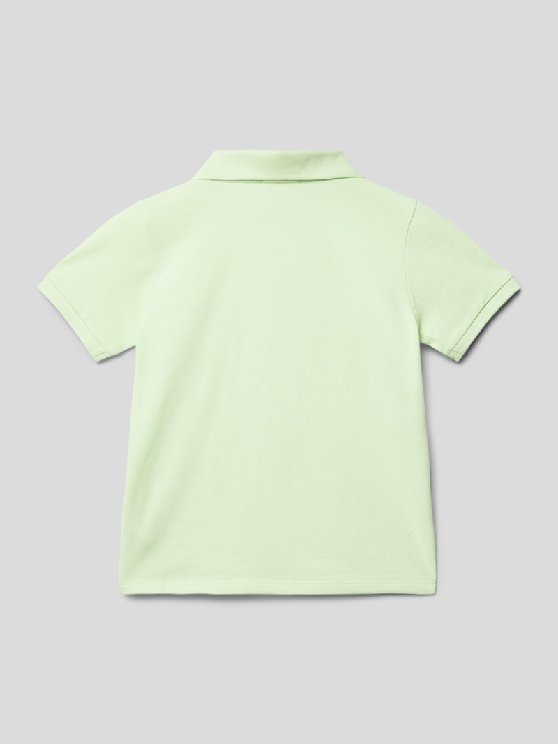 Poloshirt mit Label-Detail in hellgrün