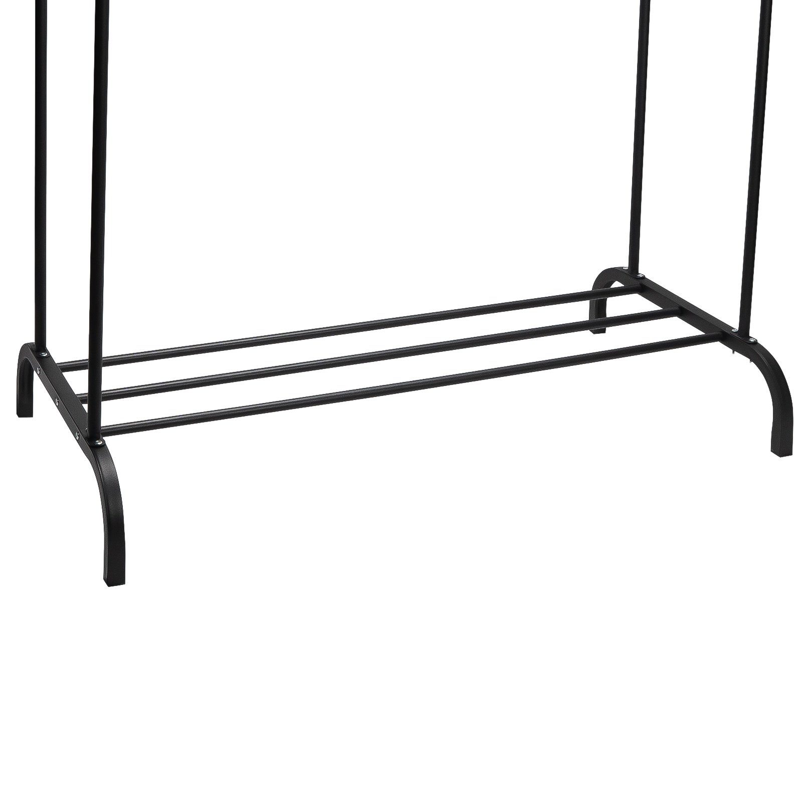 Grafner Wäscheständer Kleiderständer Kleiderstange aus Metall schwarz Garderobe KS11096, Maße (LxTxH): 110x54x145 cm