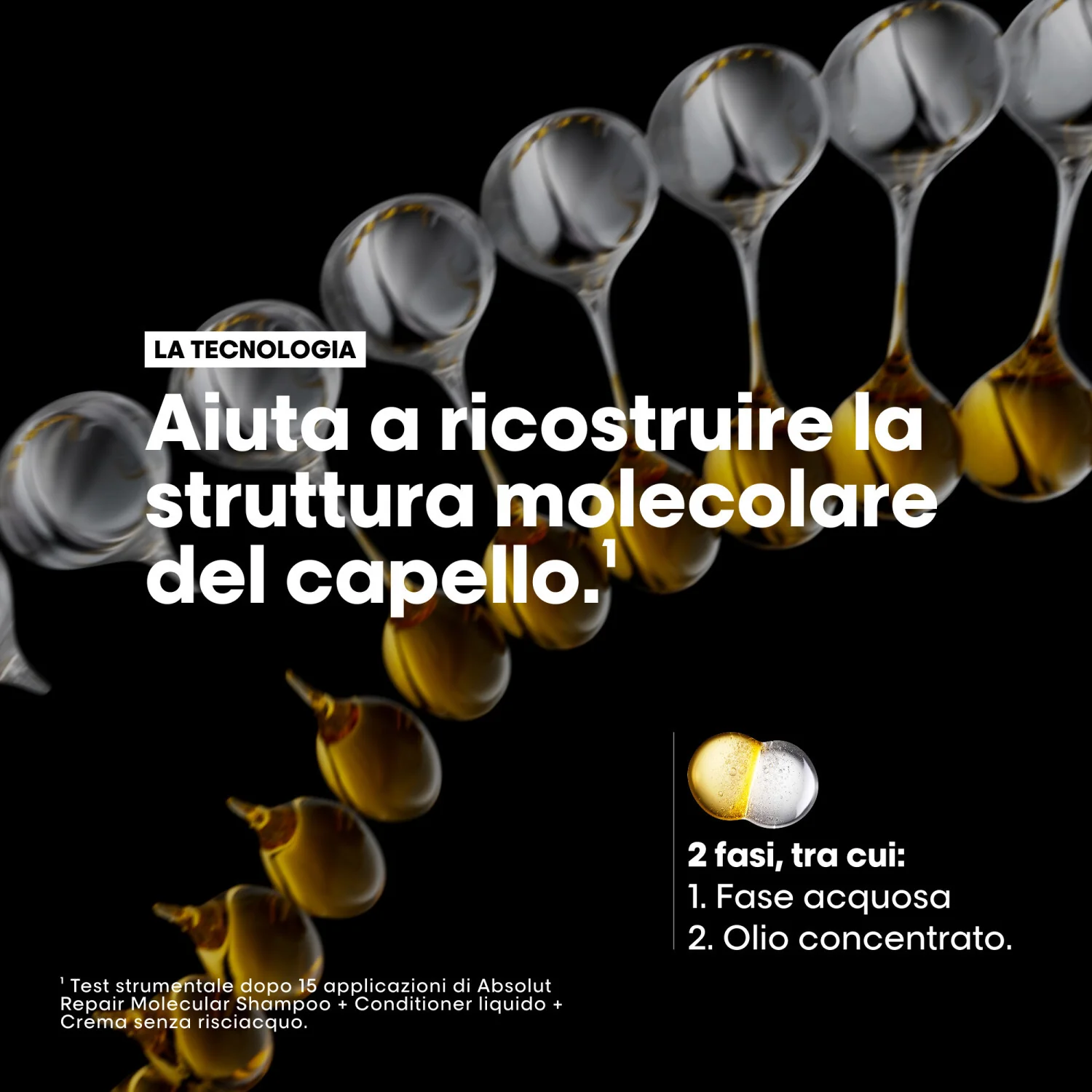 SERIE EXPERT Nouvelle Huile Moléculaire Absolut Repair - Olio Capelli