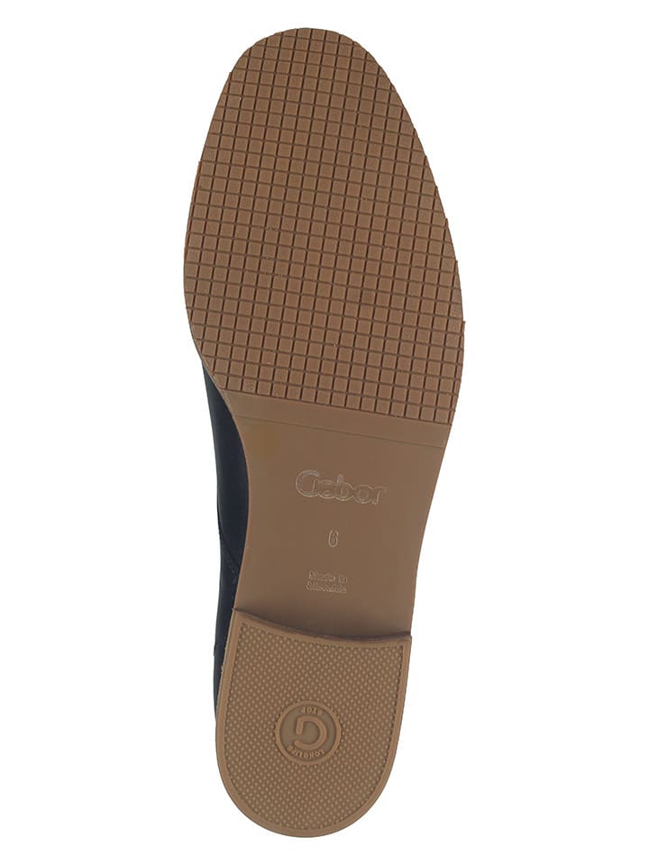 Gabor Leder-Schnürschuhe in Schwarz/ Hellbraun günstig kaufen