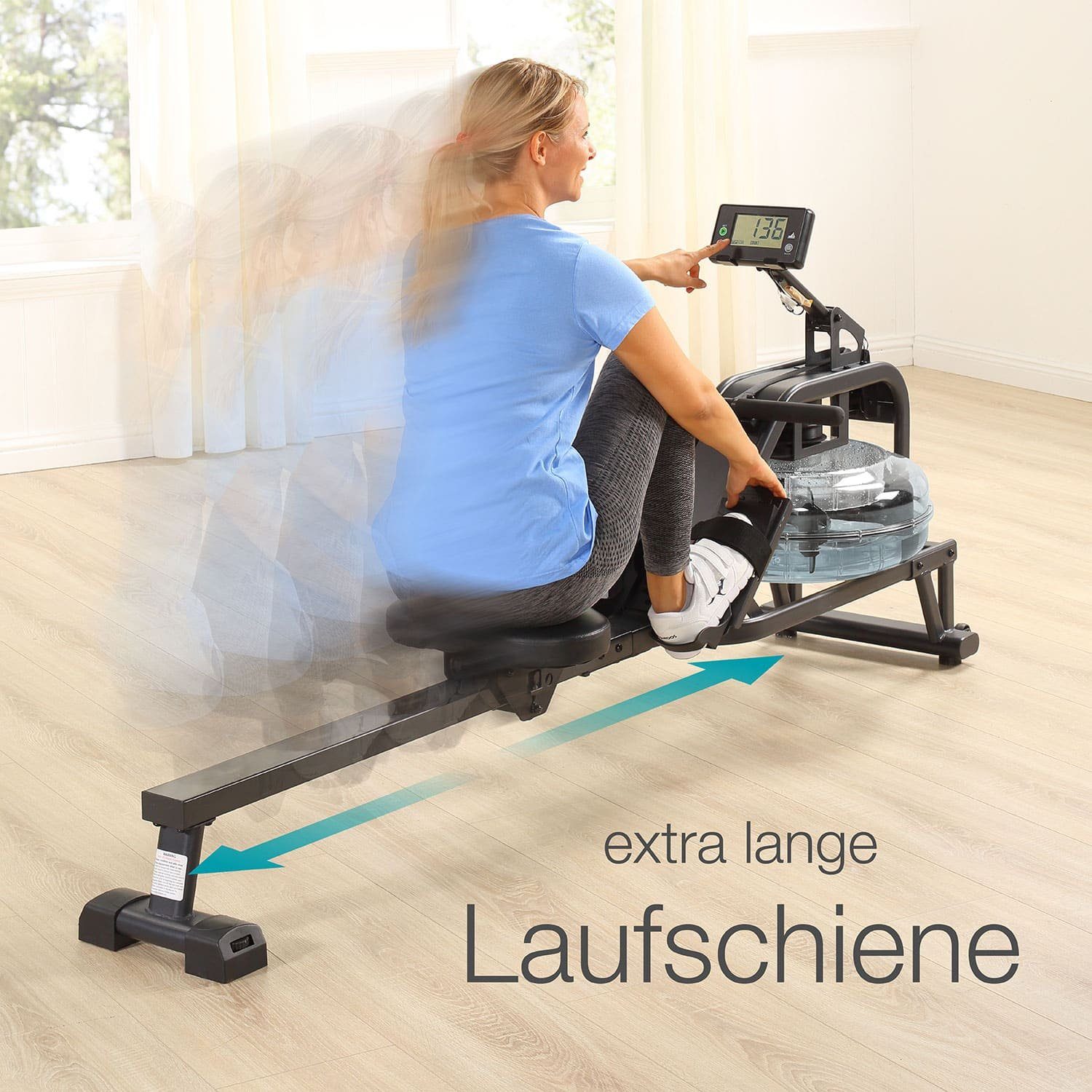 aktivshop Rudergerät aktiv Premium (mit Wasserwiderstandssystem)