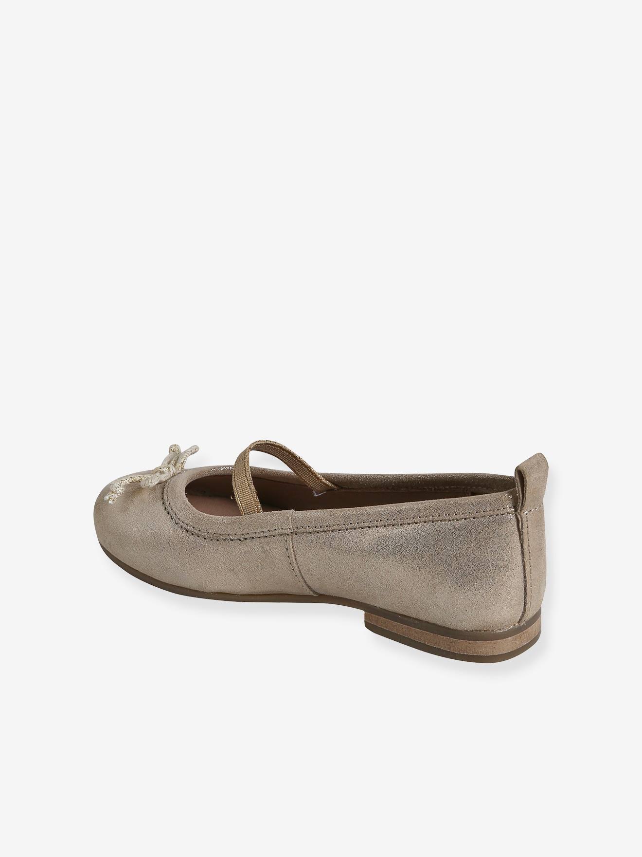 Vertbaudet Glänzende Mädchen Ballerinas - gold