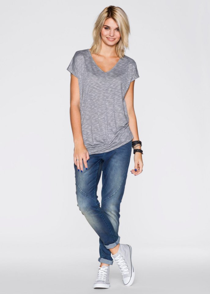 Shirt mit Knoteneffekt