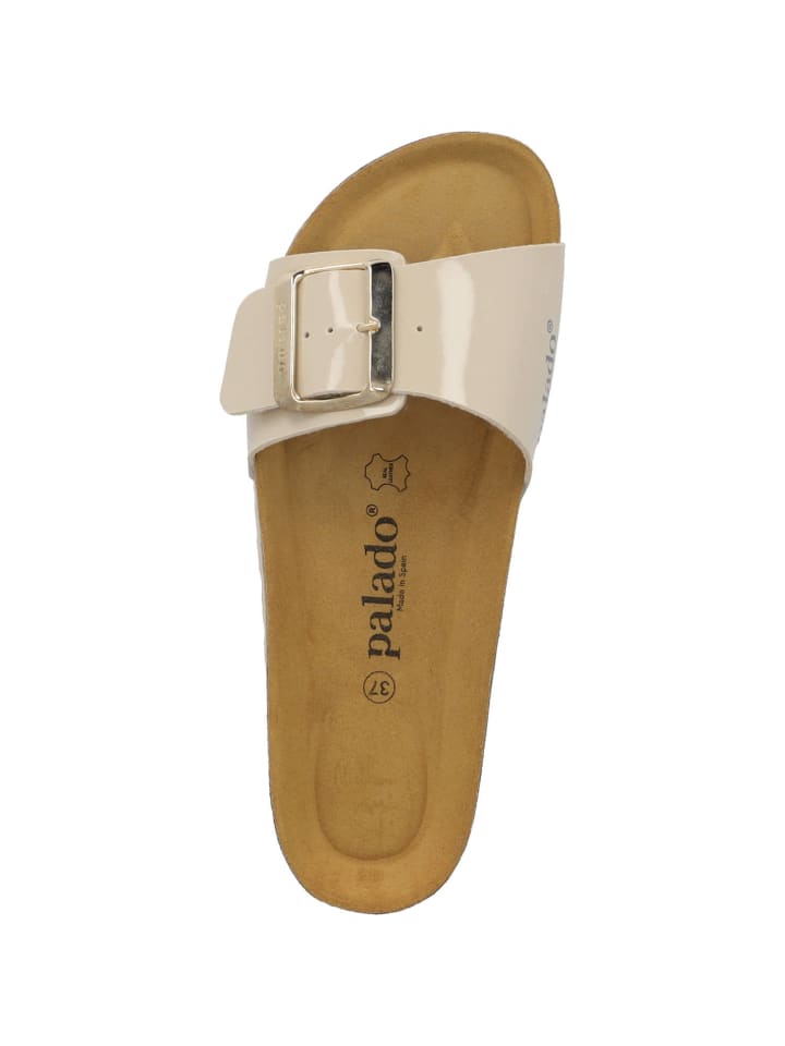 palado Pantoletten in beige lack günstig kaufen