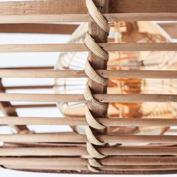 Pendelleuchte Woodball E27, 3-flammig