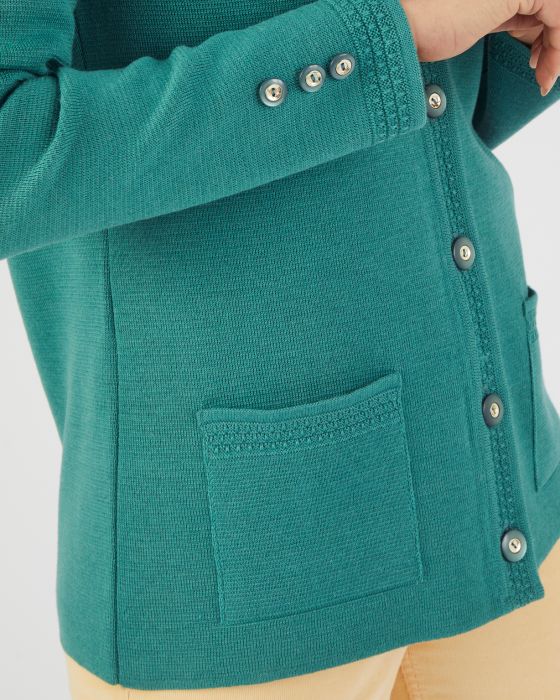 Veste maille milano 50% laine mérinos