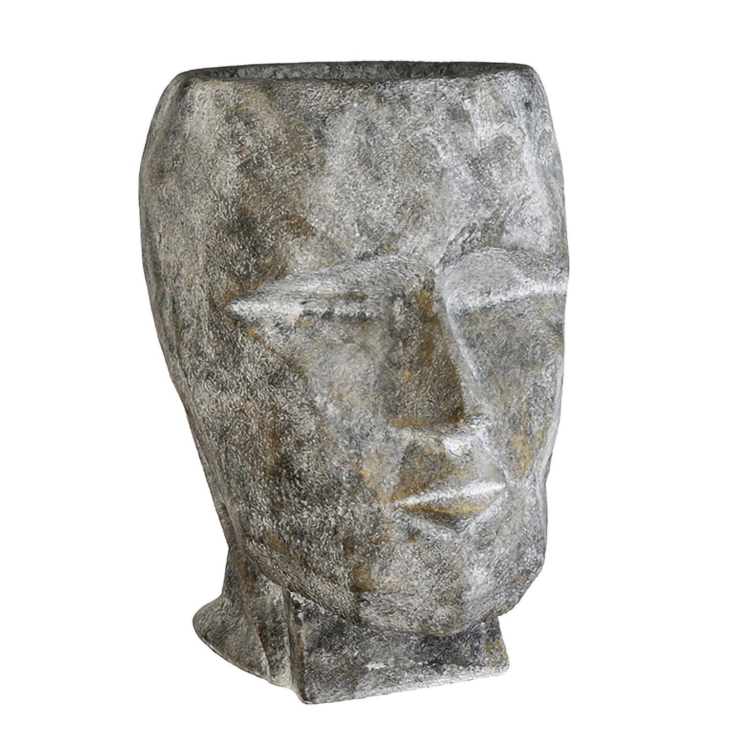 GILDE Blumentopf GILDE Pflanzgefäß Head - grau - H. 71cm x B. 49cm