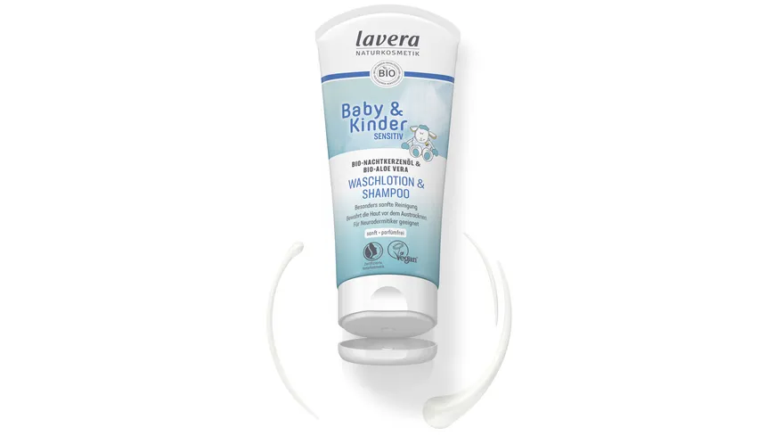 lavera BABY & KINDER Sensitiv Waschlotion & Shampoo 200 ml