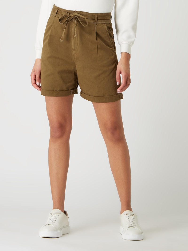 Shorts aus Pima-Baumwolle in khaki