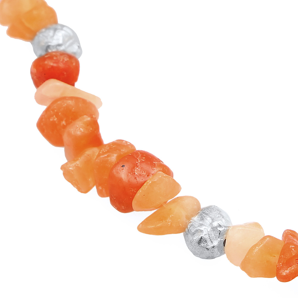 Elli PREMIUM Elli PREMIUM Bracelet Femmes Perles de Nature avec Aventurine Marron en argent st Bracelet