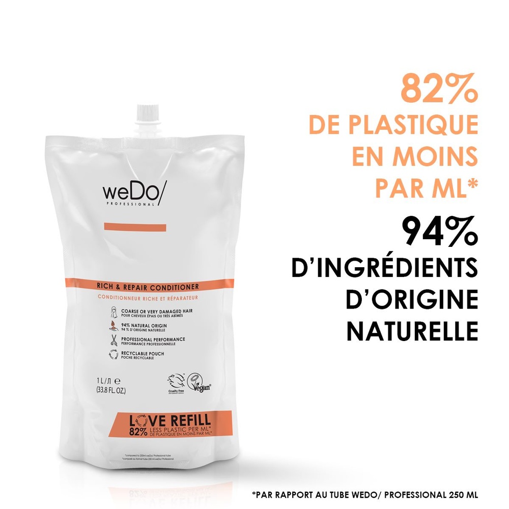wedo WEDO/ Professional Après-Shampoing Riche & Réparateur 1000ml Après-Shampoing