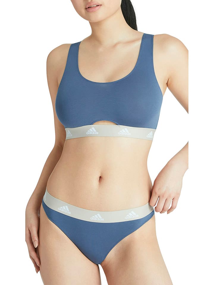 adidas 3er-Set: Strings in Blau/ Grau/ Schwarz günstig kaufen