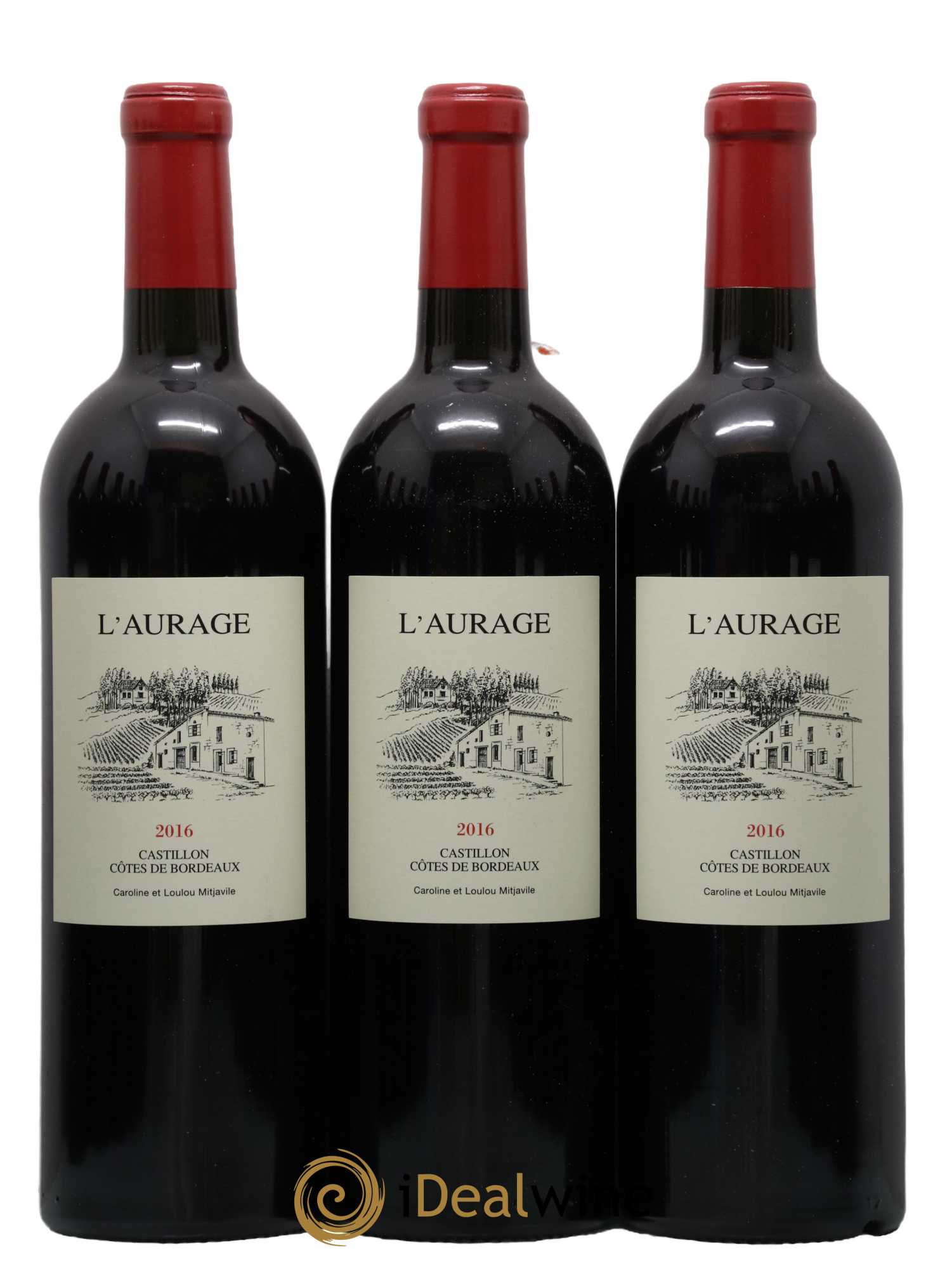 L'Aurage  2016 - Lot de 12 Bouteilles