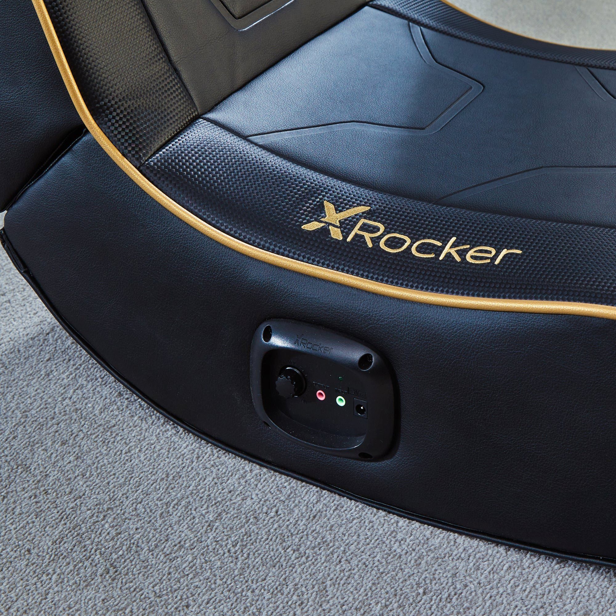X Rocker Kindersessel Shadow 2.0 Floor Rocker Gaming Sessel mit 2.0 Audiosystem, für Kinder, für Jugendliche, für Teenager