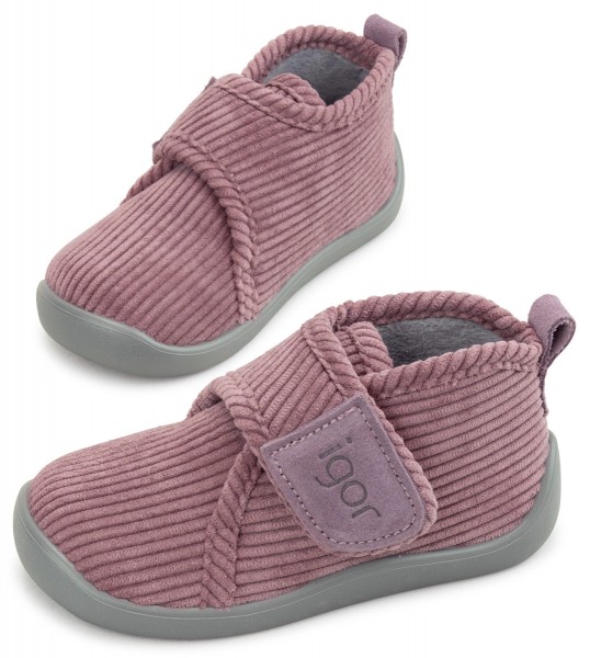 Igor ~ Comfi Cord Hausschuh ~ Rosa