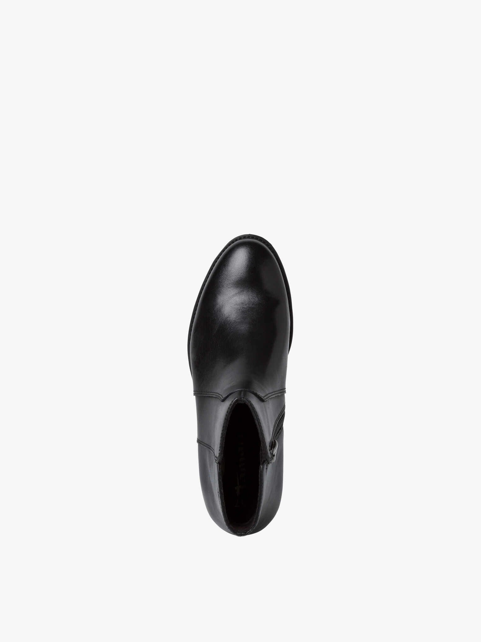 Bottine en cuir - noir