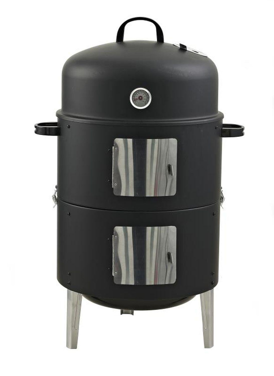 WAGNER Holzkohlegrill RS 400, Räucherofen, Smoker & Holzkohlegrill