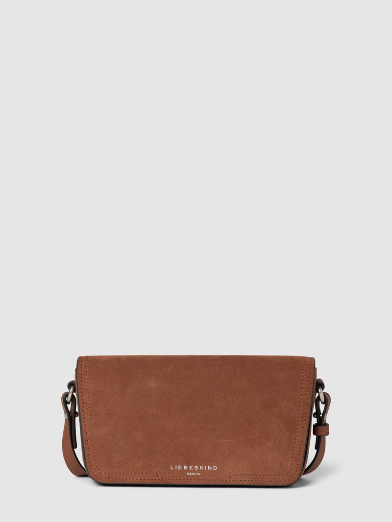 Handtasche mit Label-Schriftzug Modell 'CHUDY' in camel