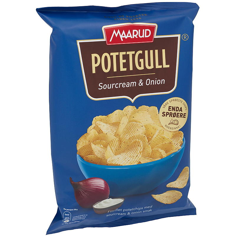 Maarud Potetgull 200 g Sourcream & onion Maarud