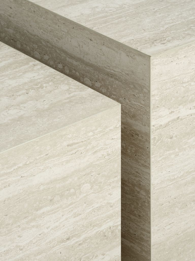 ROLSTED salongbord ROLSTED 58x58/50x50 farget travertin 2 stk.