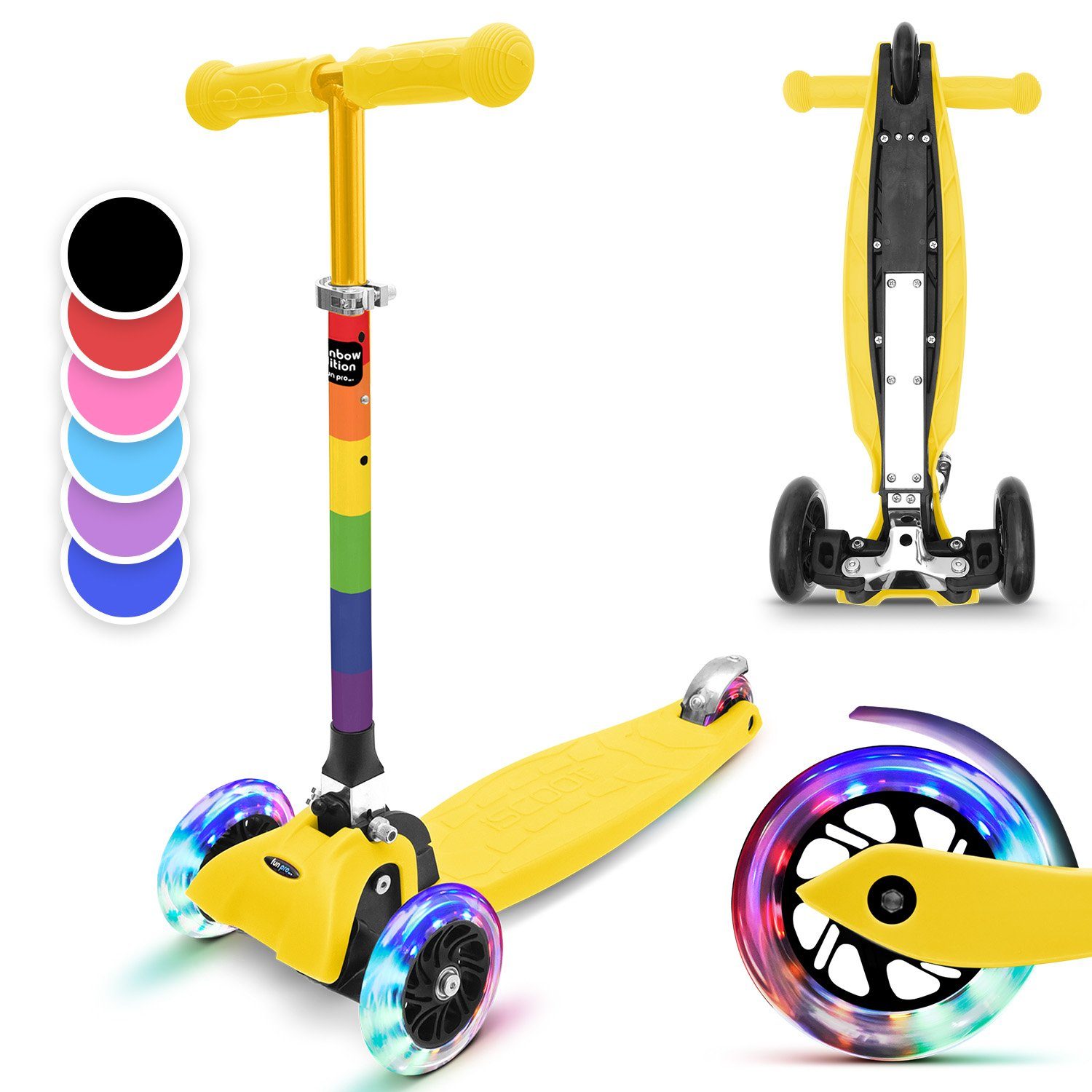 fun pro Cityroller ONE Special Kinderroller, Kick Scooter Roller Kinder - Stunt Tretroller Kinder klappbar