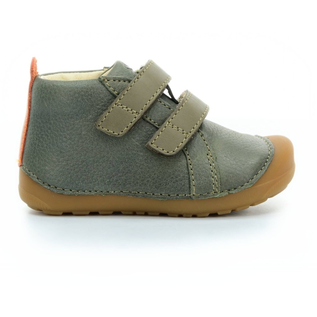 Bundgaard Petit Army Sporty dunkel grüne Mid Cut Barfußschuhe