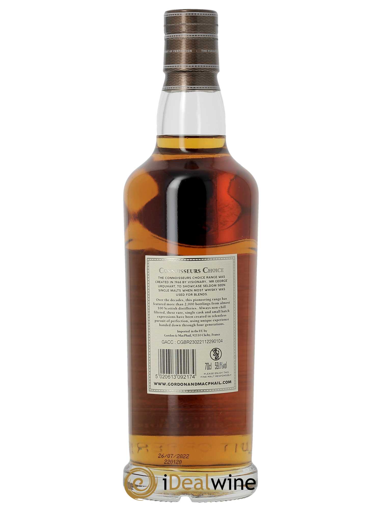 Whisky Tormore 22 ans Gordon and Macphail (70cl) 2000 - Lot de 1 Bouteille