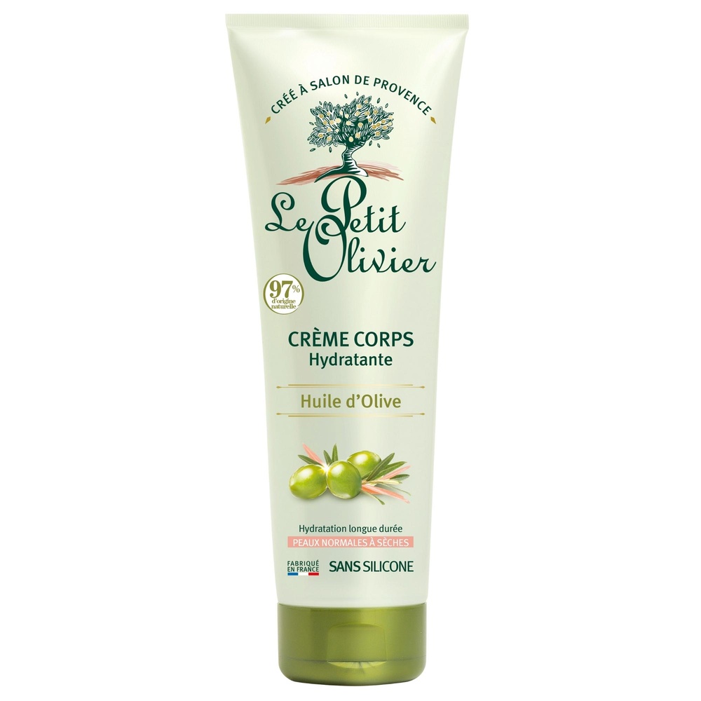 le petit olivier Crème Corps Hydratante Huile d'Olive Crème Corps - Peaux Normales à Sèches