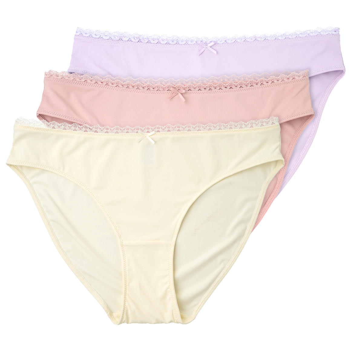 3 Damen Slips mit Spitze