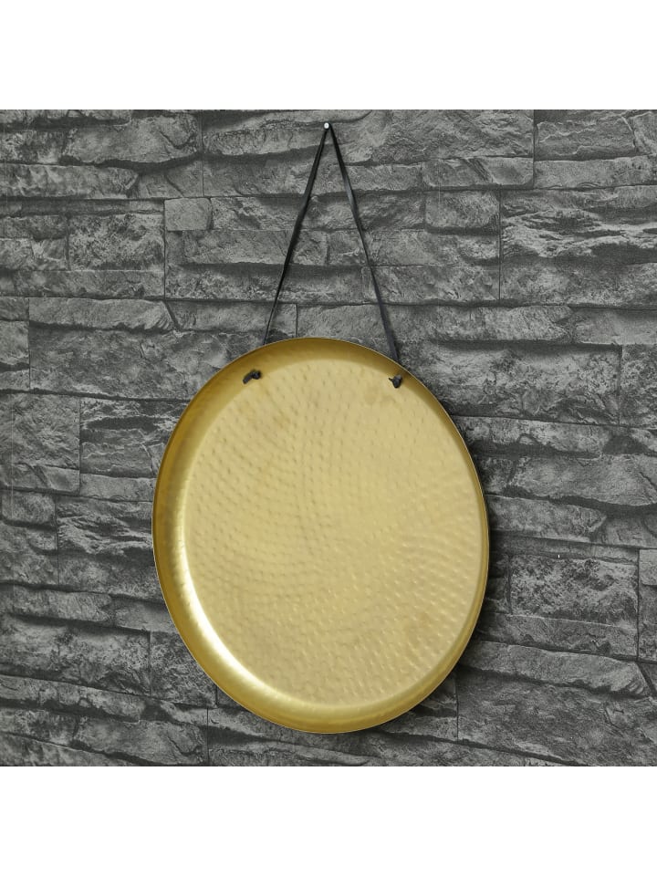 MARELIDA Dekotablett Dekoteller aus Metall magnetisch D: 38,5cm in gold günstig kaufen onesize