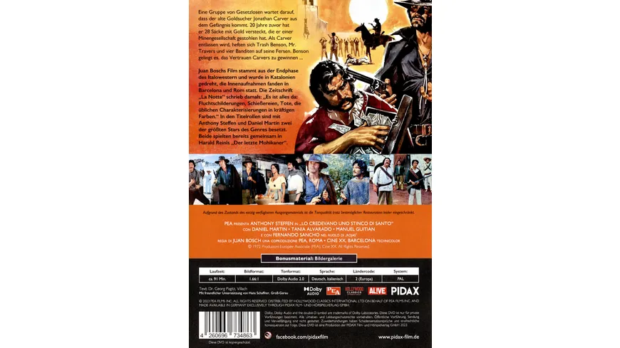 Zwei ausgekochte Halunken  / Explosiver Italowestern mit zwei der größten Stars des Genres (Pidax Western-Klassiker)