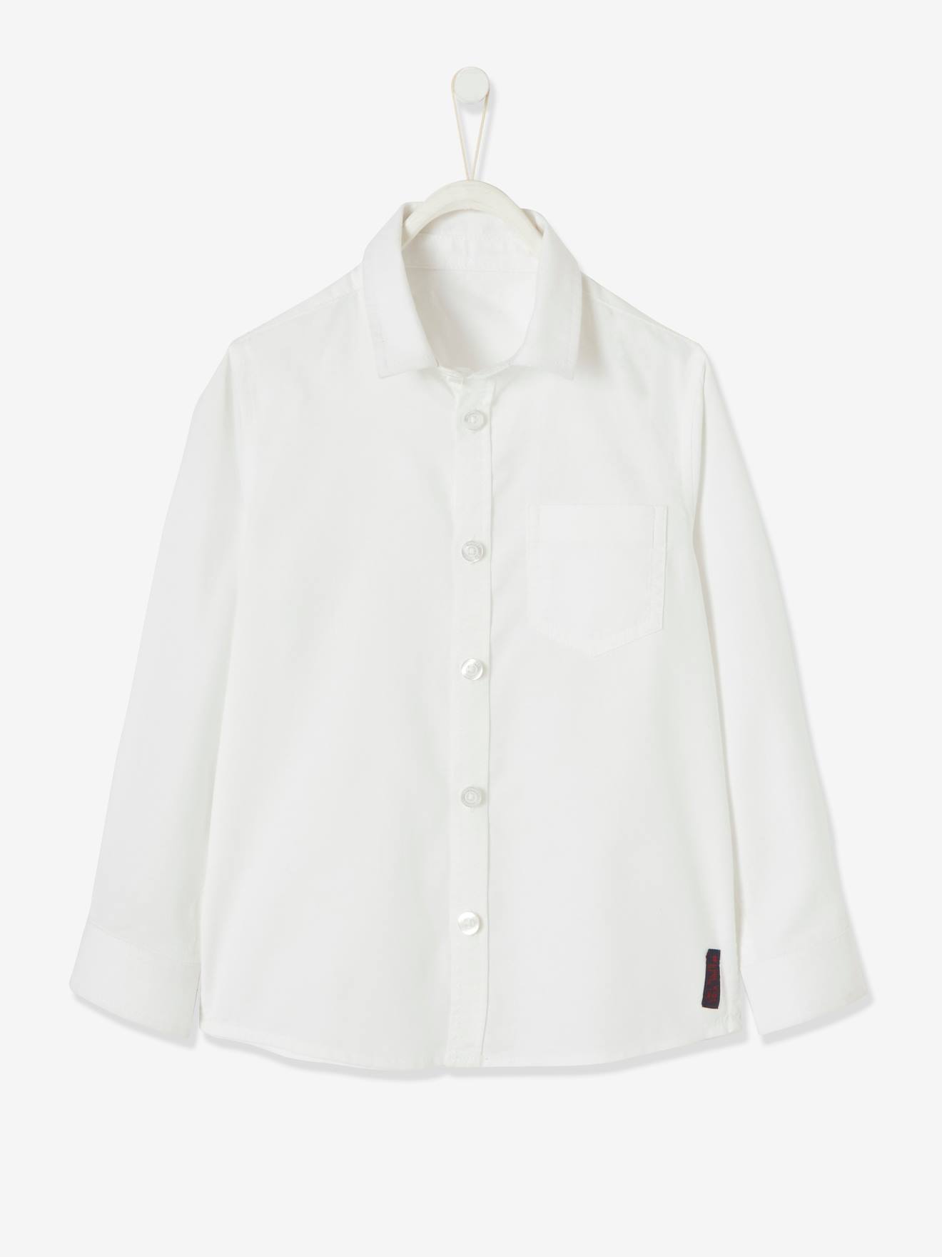 Chemise Oxford garçon blanc