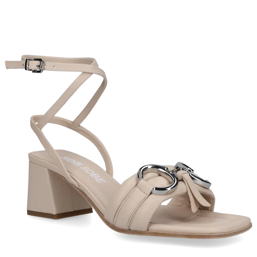 305 SOBE - Sandalen INES Nubukleder - beige