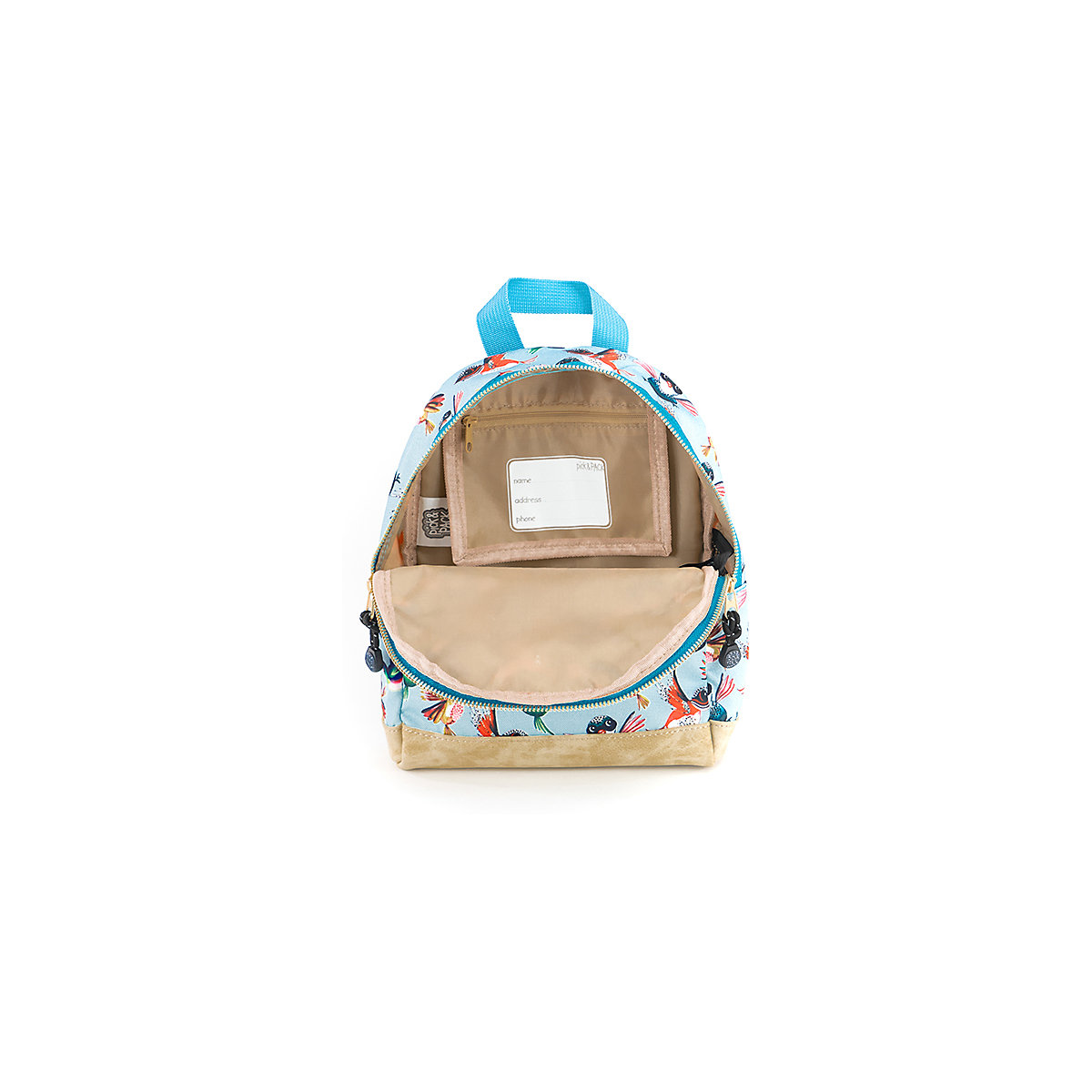 Kinderrucksack XS Birds Dusty Blue