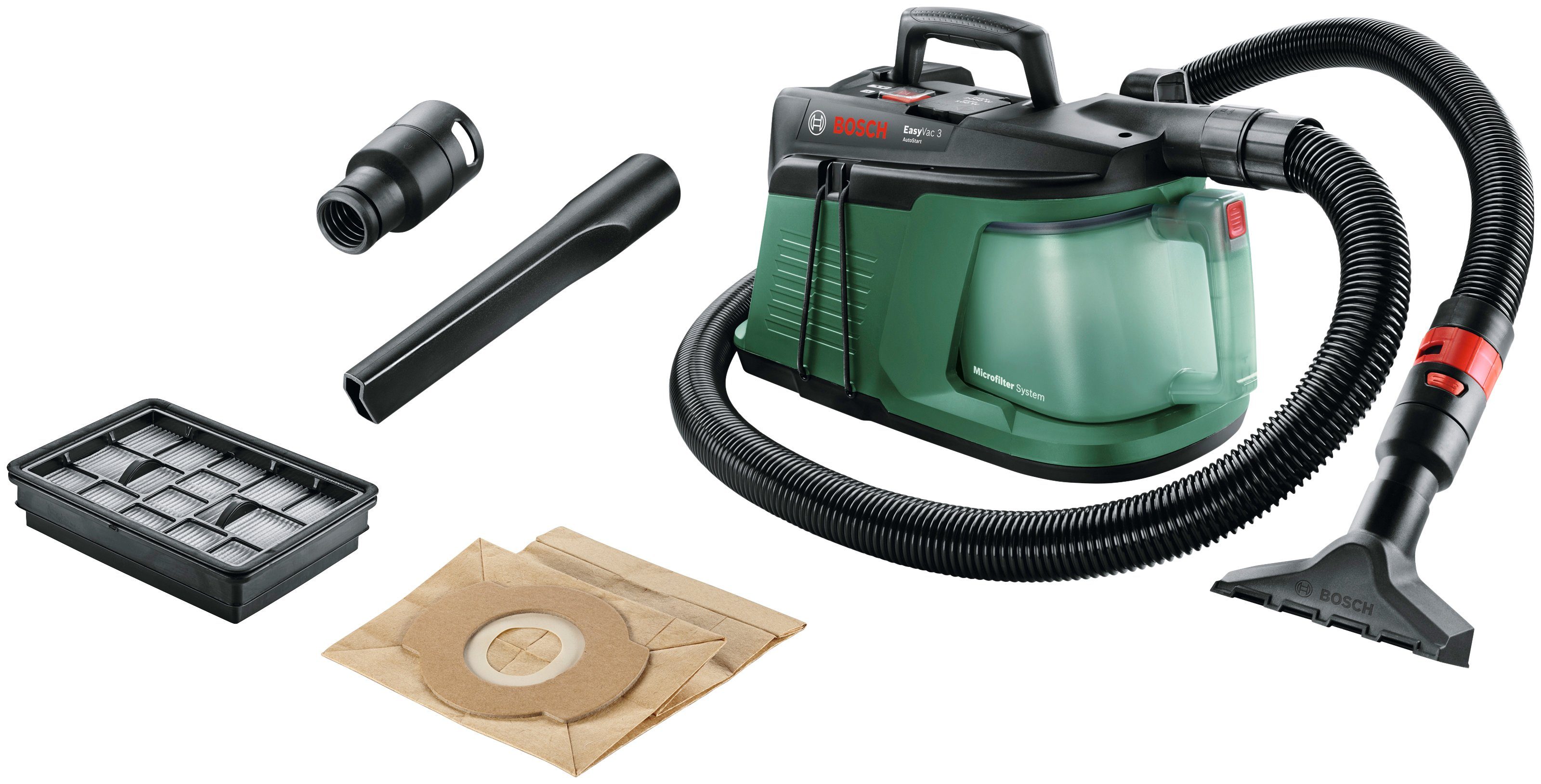 Bosch Home & Garden Bodenstaubsauger EasyVac 3, 700,00 W, mit Beutel, 2,1 l
