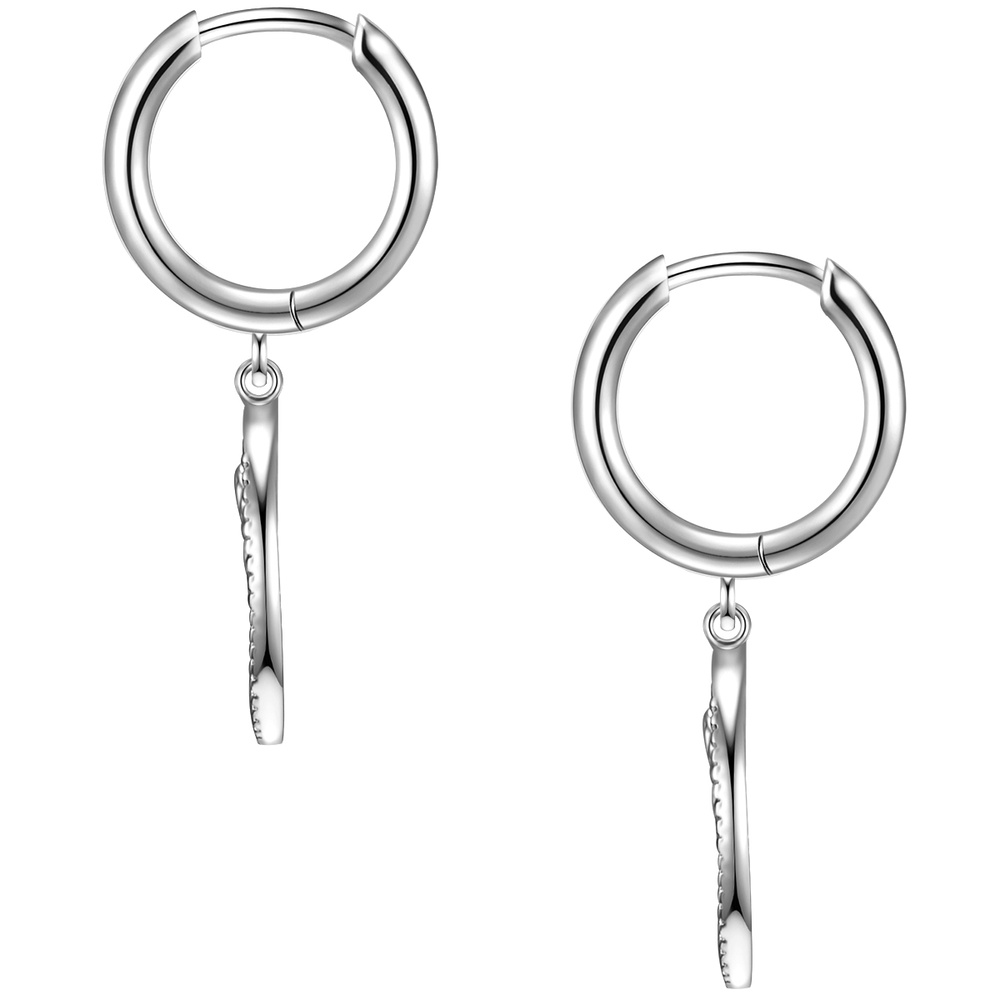 Glanzstücke München Créoles en argent Fleur Argent sterling en Argent Boucles d'oreilles