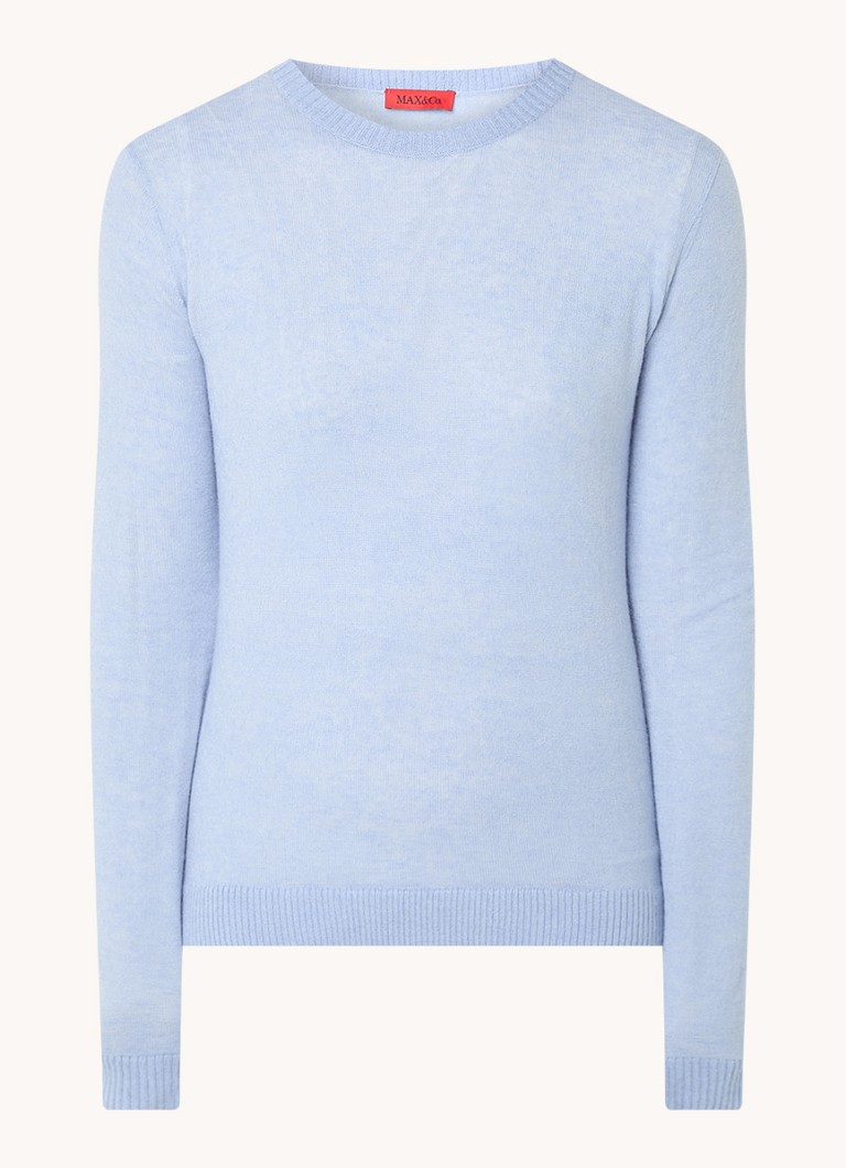 Πουλόβερ Max & Co Monique Fine Knit από μείγμα αλπακά με στρογγυλή λαιμόκοψη