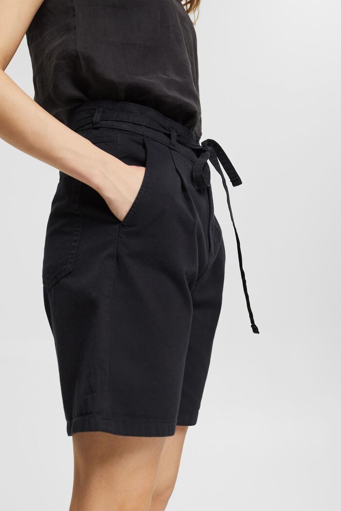 Highwaist-Shorts aus 100% Pima-Baumwolle