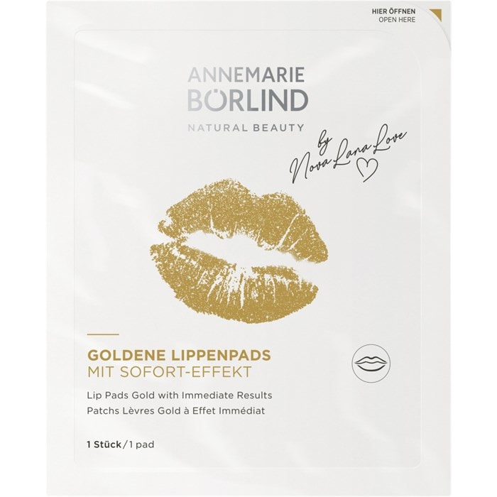 Goldene Lippenpads