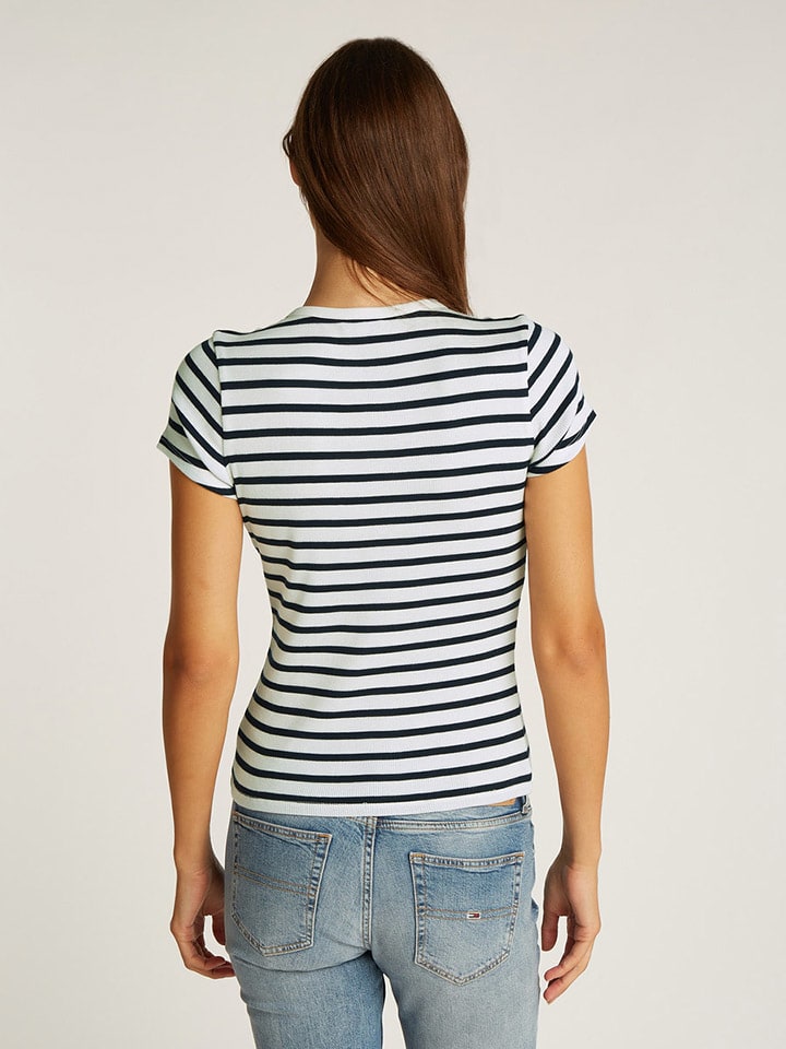 TOMMY JEANS Shirt in Weiß günstig kaufen