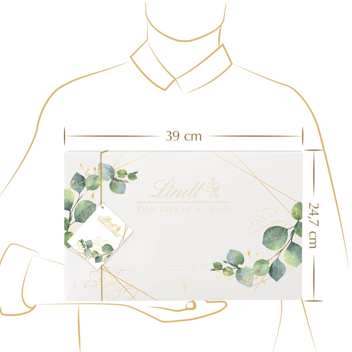 Pralinés Hochfein in Geschenkpapier Winter, 500g